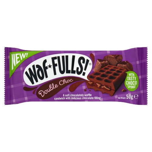 Waffulls! Double Chocolate 50g (Jan - Aug 23) RRP £1 CLEARANCE XL 59p or 2 for £1