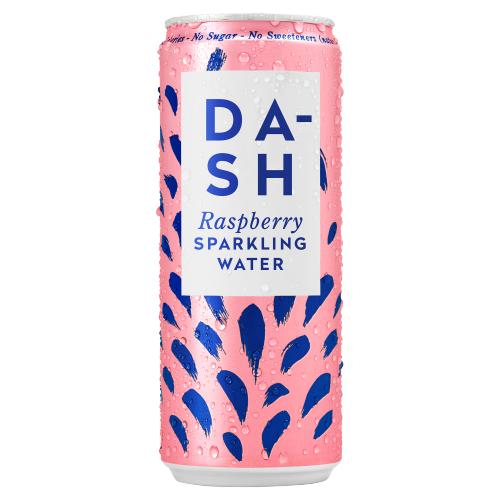 Dash Raspberry Infused Sparkling Water 330ml RRP £1.30 CLEARANCE XL 99p