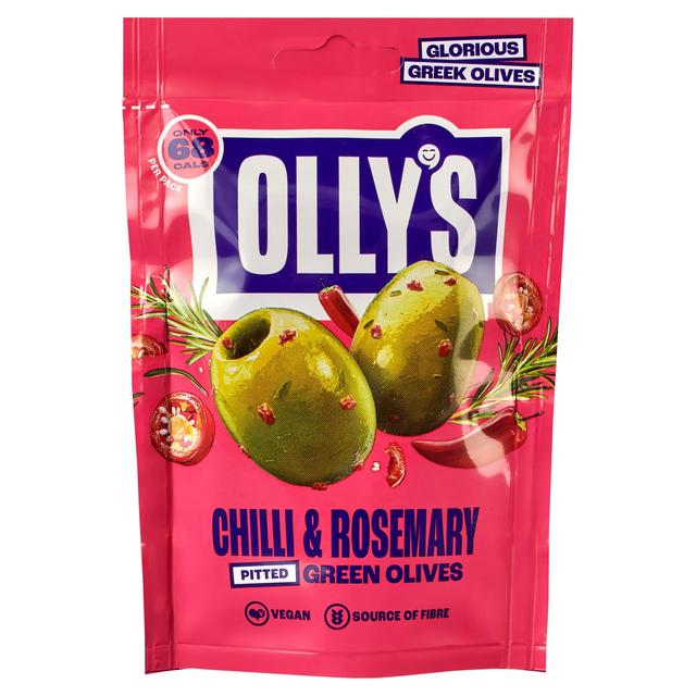 Olly's Olives Chilli & Rosemary Fiery Green Olives 50g RRP £1.25 CLEARANCE XL 99p