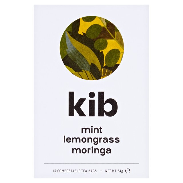 Kib Tea Mint Lemongrass Moringa 15 Tea Bags RRP 4 CLEARANCE XL 99p