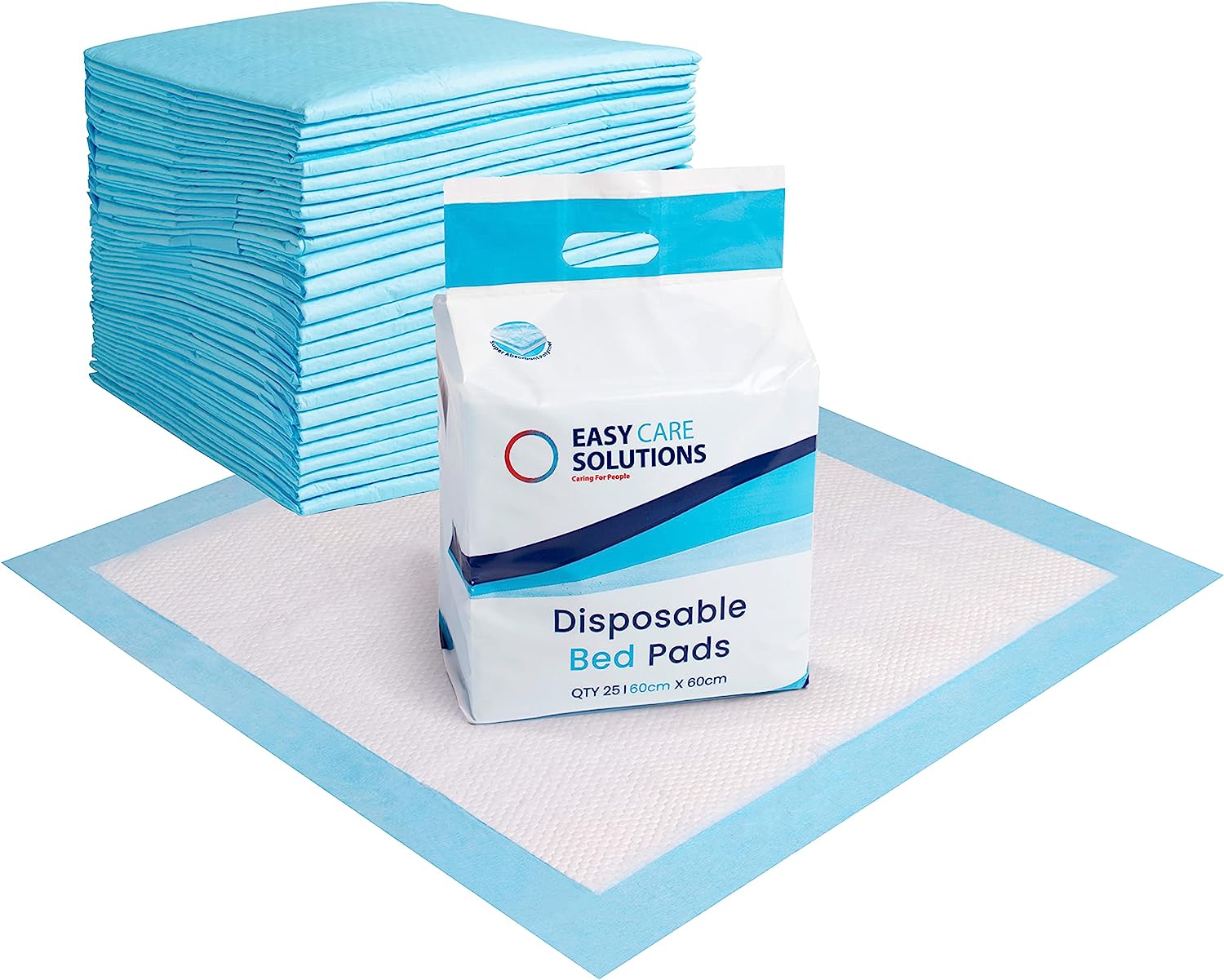 Easy Care Solutions Disposable Incontinence Bed Pads 60 x 60 cm Pack of 25 RRP £5.99 CLEARANCE XL £4.99