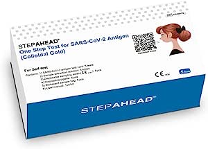 Step Ahead Covid-19 Lateral Flow Self Test Kit Pack of 5 RRP £6.35 CLEARANCE XL £2.99