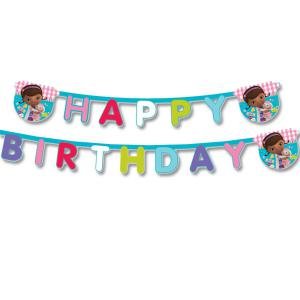 Disney Doc McStuffins ''Happy Birthday'' Letter Banner RRP 3.99 CLEARANCE XL 1.99