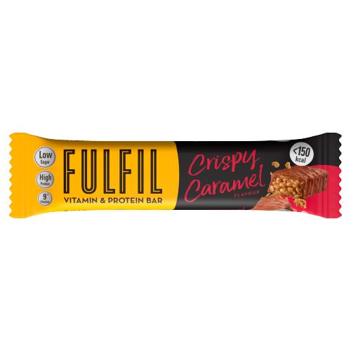 Fulfil Vitamin & Protein Bar Crispy Caramel Flavour 37g RRP £1.99 CLEARANCE XL 99p