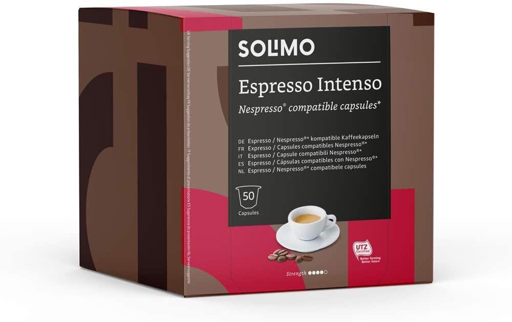 Solimo Nespresso Compatible Espresso Intenso 50 Coffee Capsules RRP £4.99 CLEARANCE XL £2.99 or 2 for £5