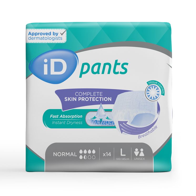 ID Pants Normal Size Large 1250ml 14 Pack RRP £12.29 CLEARANCE XL £9.99