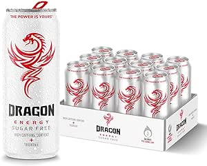 CASE PRICE 12x Dragon Energy Sugar Free Energy Drink 500ml RRP 10.79 CLEARANCE XL 4.99