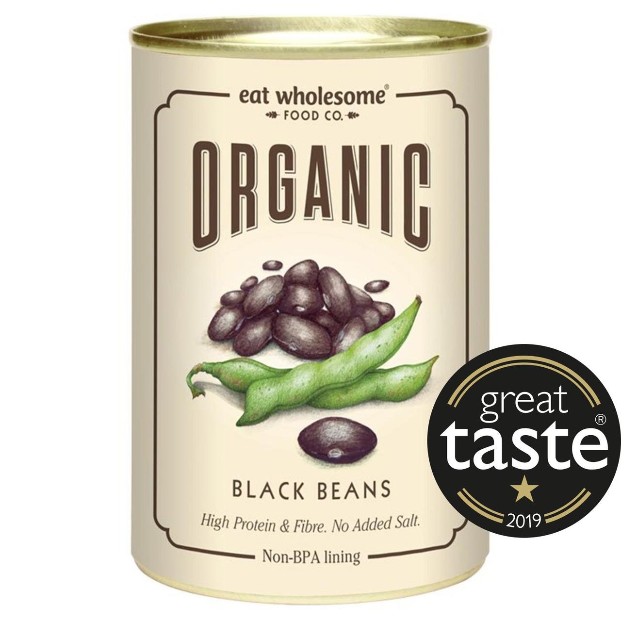 Eat Wholesome Organic Black Beans 400g RRP £1.60 CLEARANCE XL 99p