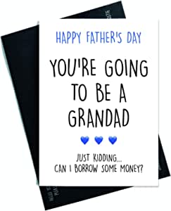Peachy Antics Funny Father's Day Card ''You're Going To Be A Grandad'' RRP £2.17 CLEARANCE XL 99p