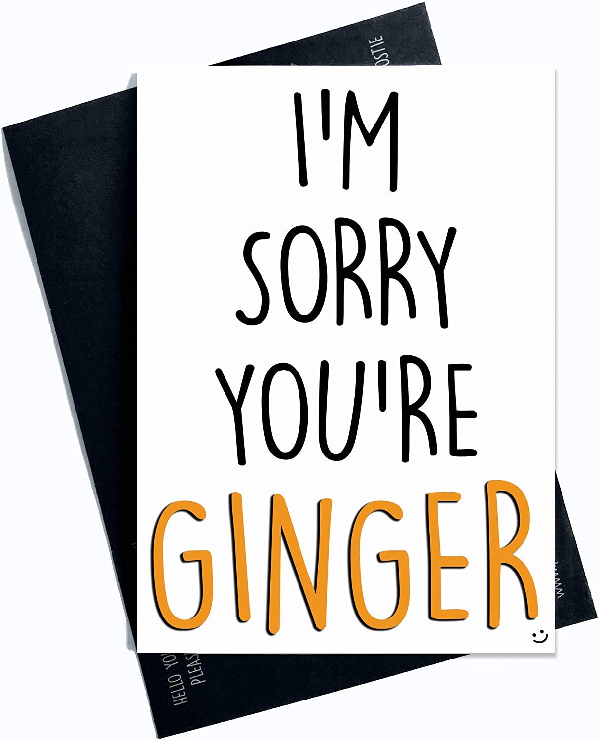 Peachy Cards ''I'm Sorry You're Ginger'' Card RRP £3 CLEARANCE XL £2.50