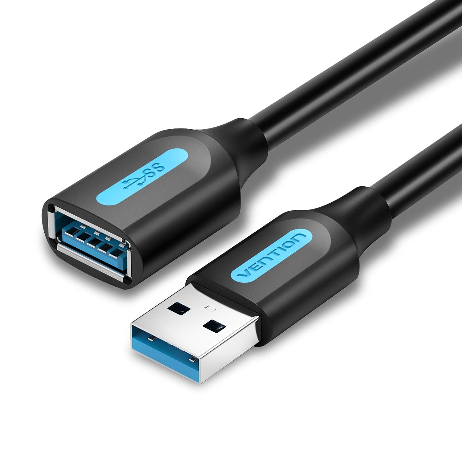 VentionCable Extension Cable USB 3.0 A Male - Female 0.5m Black RRP £5.99 CLEARANCE XL £4.99