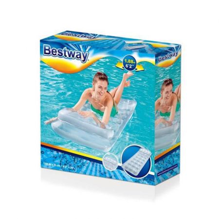 Bestway 74 X 28-inch Metal Tech Lounge Pool Floatie RRP 18.95 CLEARANCE XL 12.99