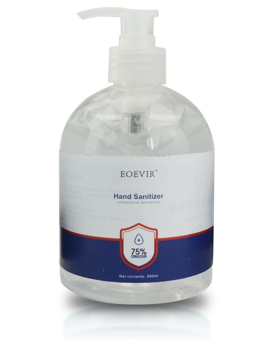 Eoevir Hand Sanitizer Antibacterial Disinfection 75% Alcohol 500ml RRP 3.99 CLEARANCE XL 2.99