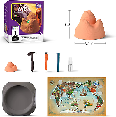 Science Can America Wave Gemstone Dig Kit RRP £19.99 CLEARANCE XL £14.99