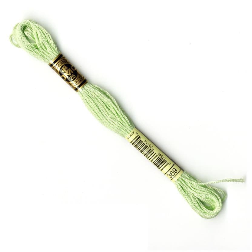 The Urban Store Embroidery Thread Very Light Pistachio Green DMC 369 RRP £1.40 CLEARANCE XL 99p