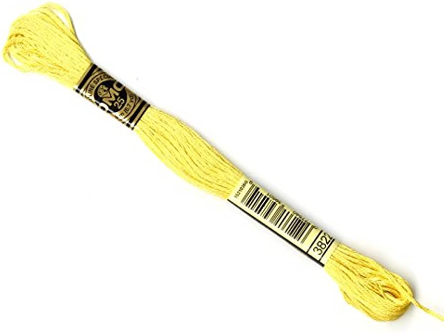 The Urban Store Embroidery Thread Light Straw Yellow DMC 3822 RRP £1.40 CLEARANCE XL 99p