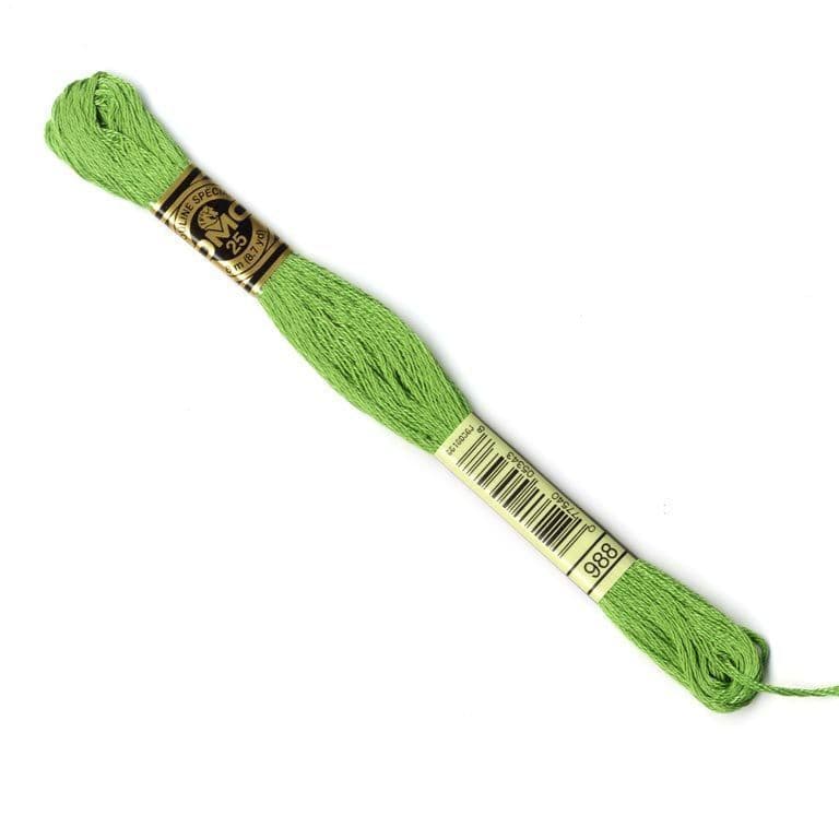 The Urban Store Embroidery Thread Medium Forest Green DMC 988 RRP £1.40 CLEARANCE XL 99p