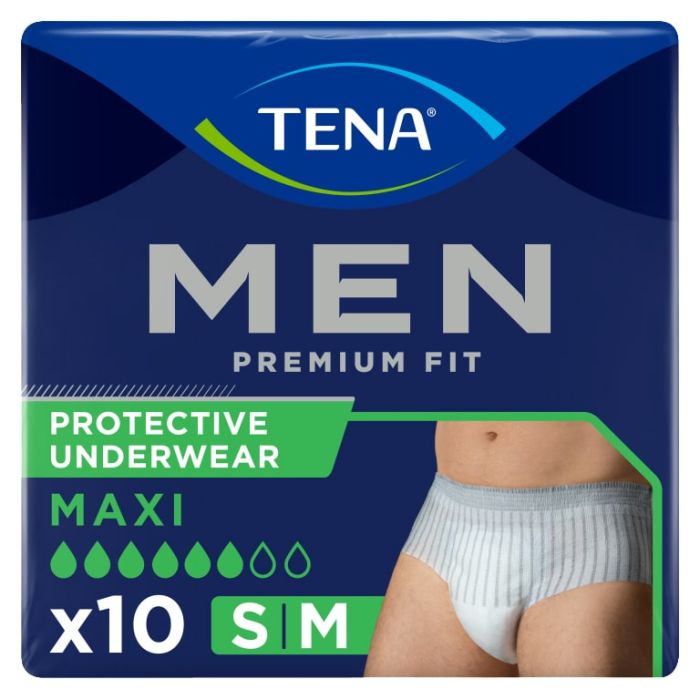TENA Men Premium Fit Protective Underwear Maxi Small/Medium RRP 6.39 CLEARANCE XL 4.99