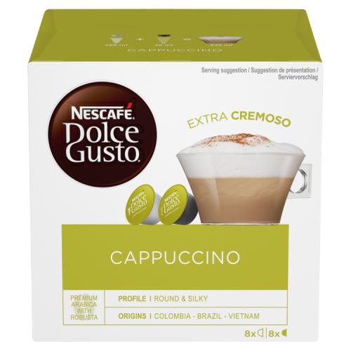 Nescafe Dolce Gusto Cappuccino Coffee Pods x16 186.4g RRP £4.40 CLEARANCE XL £2.99