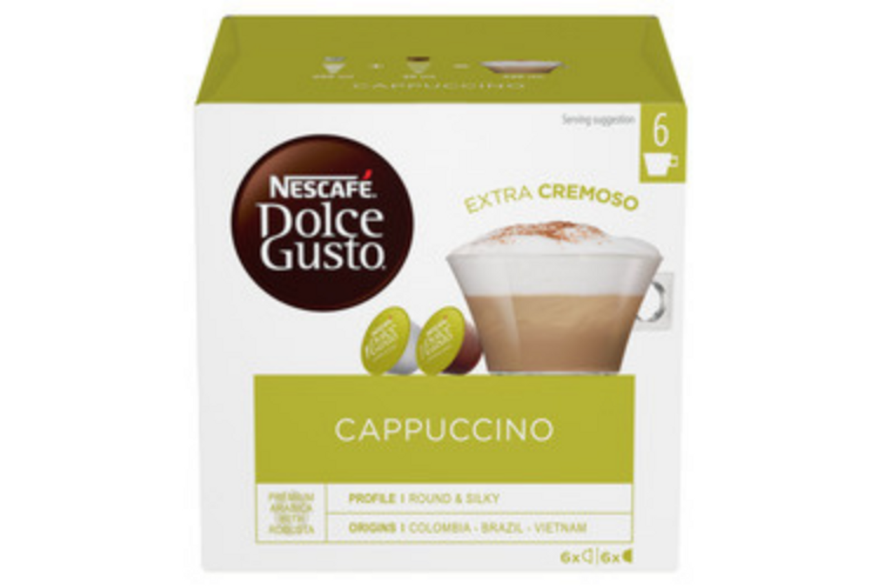 Nescafe Dolce Gusto Cappuccino 6 Pods 139.8g RRP 4 CLEARANCE XL 2.99 or 2 for 5