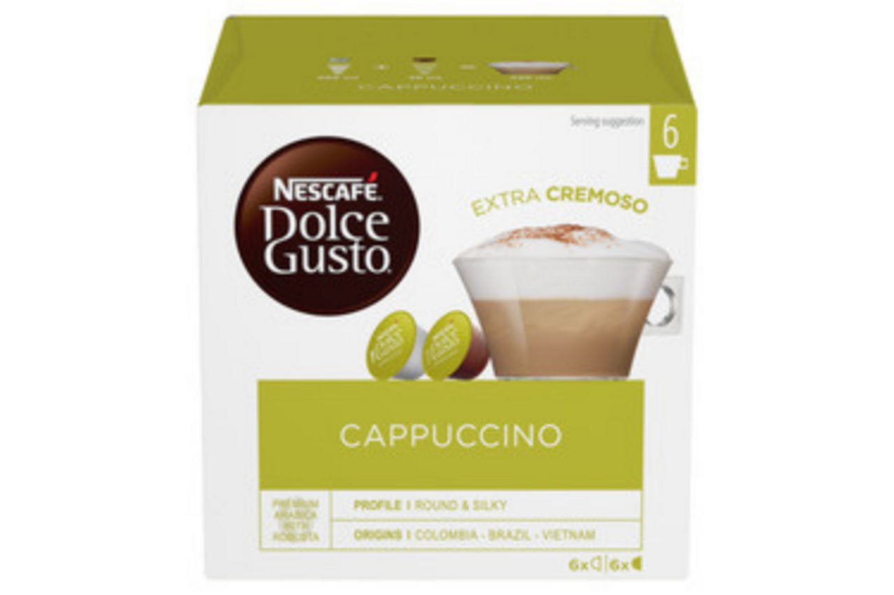 foodNess Soy Cappuccino Capsule Compatible with Dolce Gusto Machines 10pcs