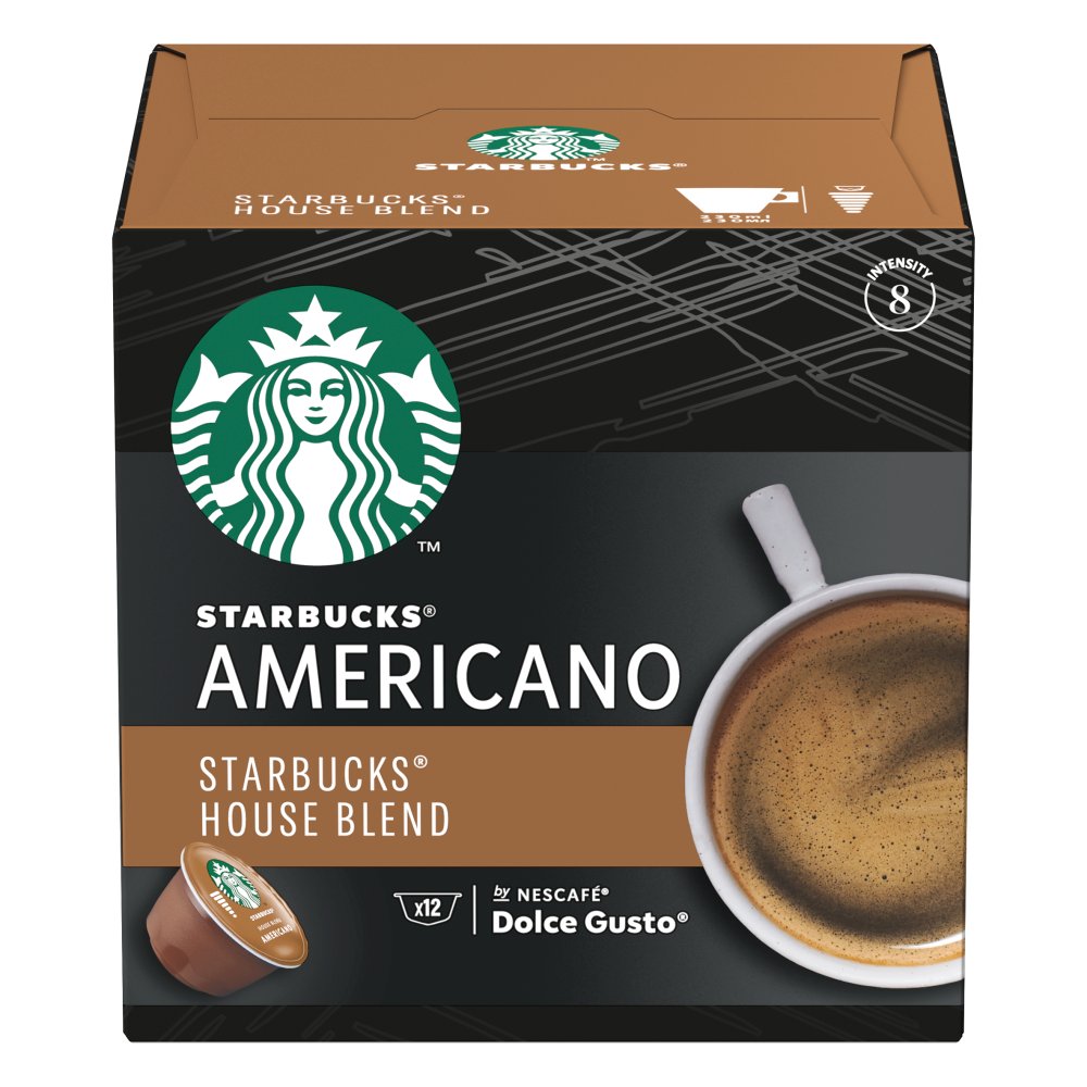 Starbucks by Nescafé Dolce Gusto Americano House Blend Coffee Pods RRP £4.39 CLEARANCE XL £2.99 or 2 for £5