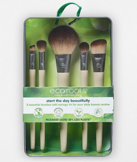 Ecotools Start The Day Beautifully Kit 5 Makeup Brushes RRP £13.99 CLEARANCE XL £8.99