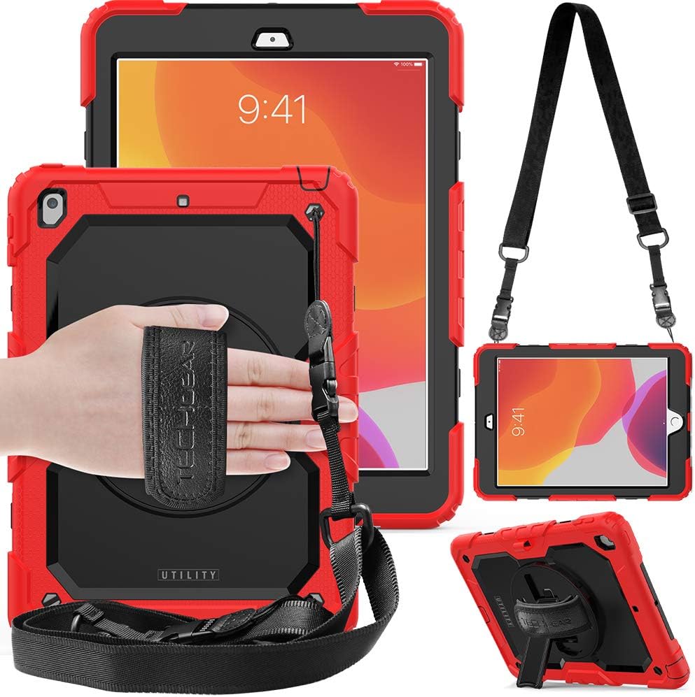 iPad 7th 8th 9th Gen 10.2 Inch Red & Black Case RRP 19.99 CLEARANCE XL 15.99