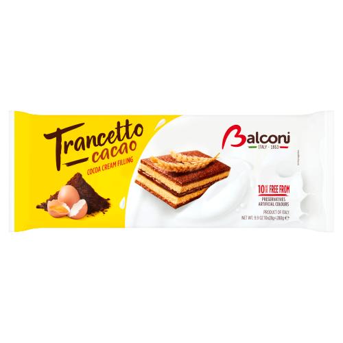 Balconi Trancetto Cocoa Cream Filled Cakes 10 Pack (Jan 24) RRP £1.59 CLEARANCE XL 89p or 2 for £1.50