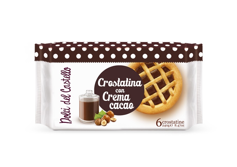 Dolci Del Castello Cocoa Cream Tart 6 Pack 240g (Oct 23) RRP £1.99 CLEARANCE XL £1.50