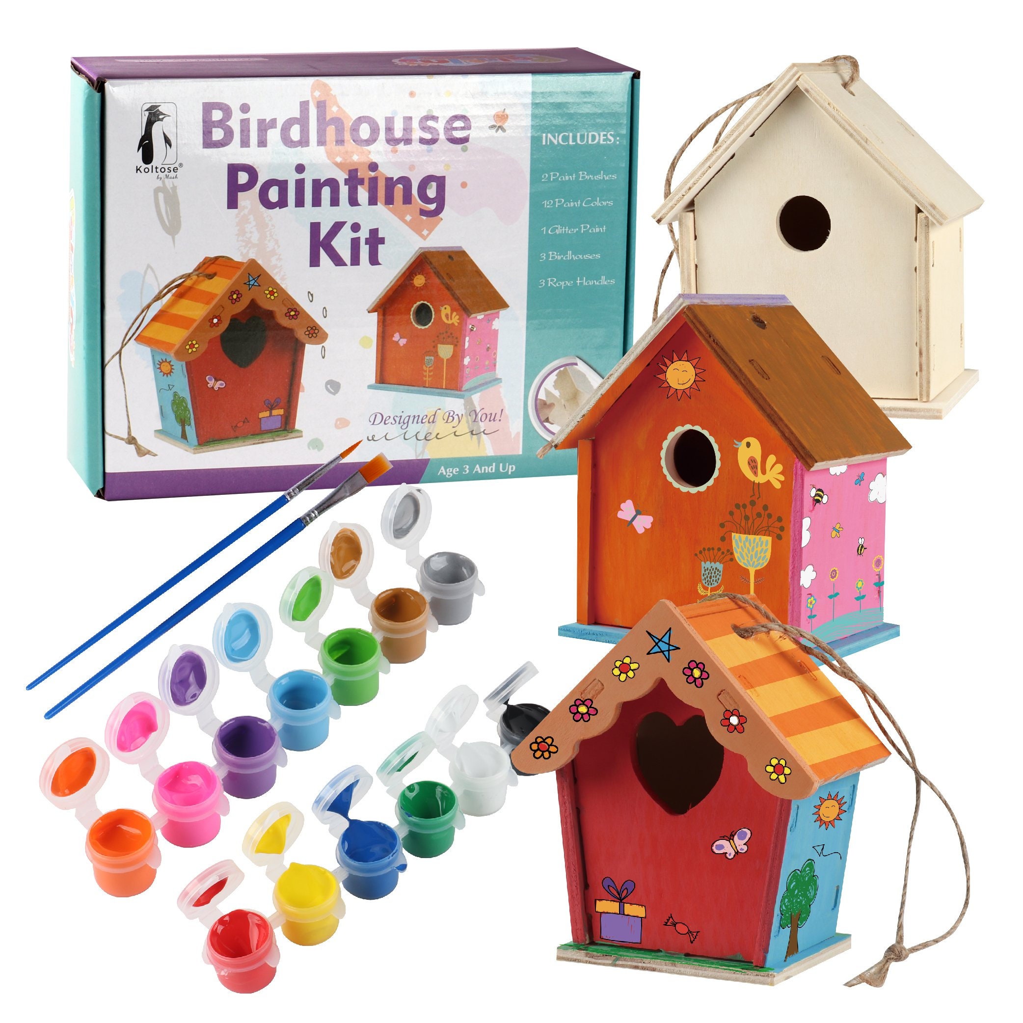 Koltose DIY Birdhouse Painting Kit RRP £15.99 CLEARANCE XL £9.99