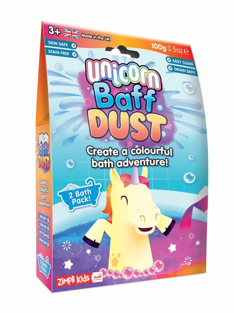 Zimpli Kids Unicorn Baff Dust 100g RRP 3.99 CLEARANCE XL 2.99