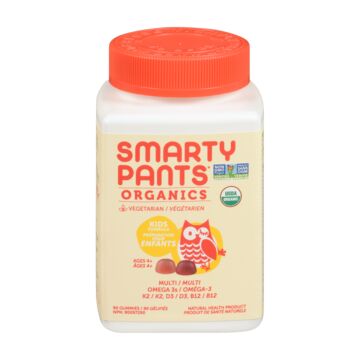 Smarty Pants Organic 4+ Kid Formula Multivitamins 90 Gummies RRP £19.99 CLEARANCE XL £14.99