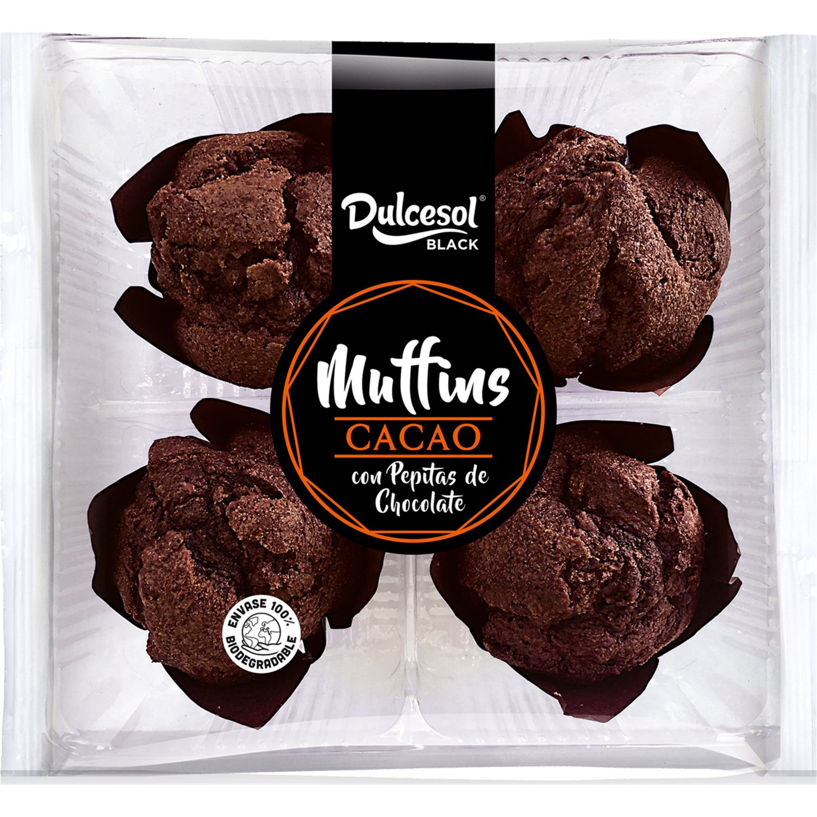 Dulcesol Black Muffins Cacao Con Pepitas De Chocolate 300g RRP 2.65 CLEARANCE XL 1.50