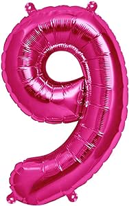North Star Balloons 16 Inch Pink Foil Balloon 9 RRP 2.99 CLEARANCE XL 1.50