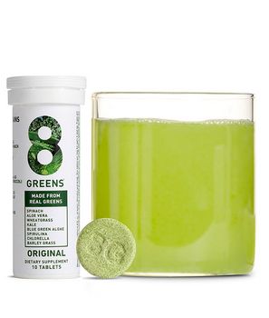 8Greens Effervescent Tablets In Lemon Lime 10 Tablets RRP £14 CLEARANCE XL £10.99
