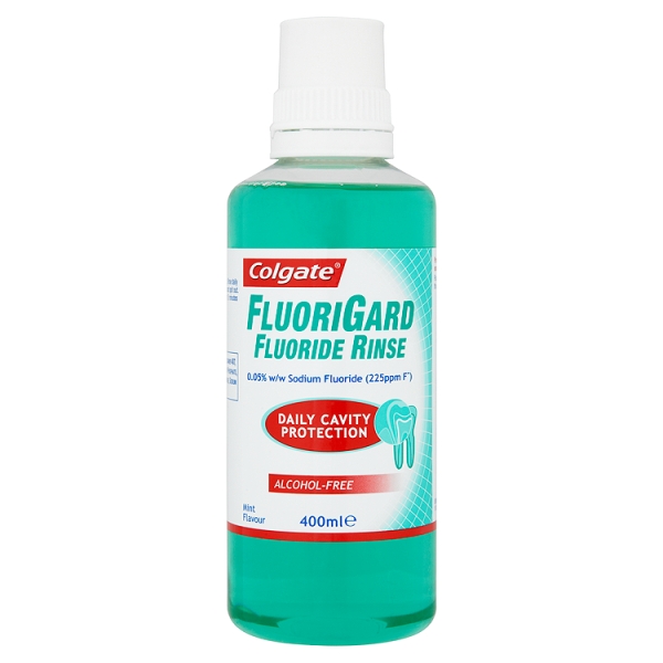 Colgate FluoriGard Flouride Rinse Alcohol Free Rinse 400ml RRP £5.99 CLEARANCE XL £3.99