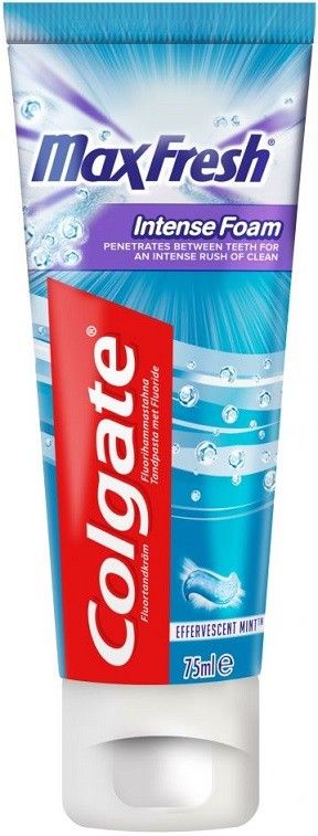 Colgate Max Fresh Intense Foam Effervescent Mint 75ml RRP 2 CLEARANCE XL 99p