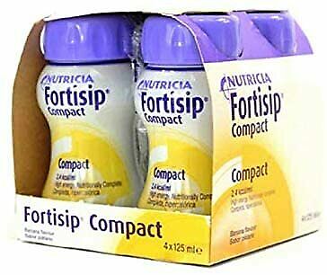 Nutricia Fortisip Compact Banana Flavour Drink 4x 125ml RRP 11.95 CLEARANCE XL 5.99