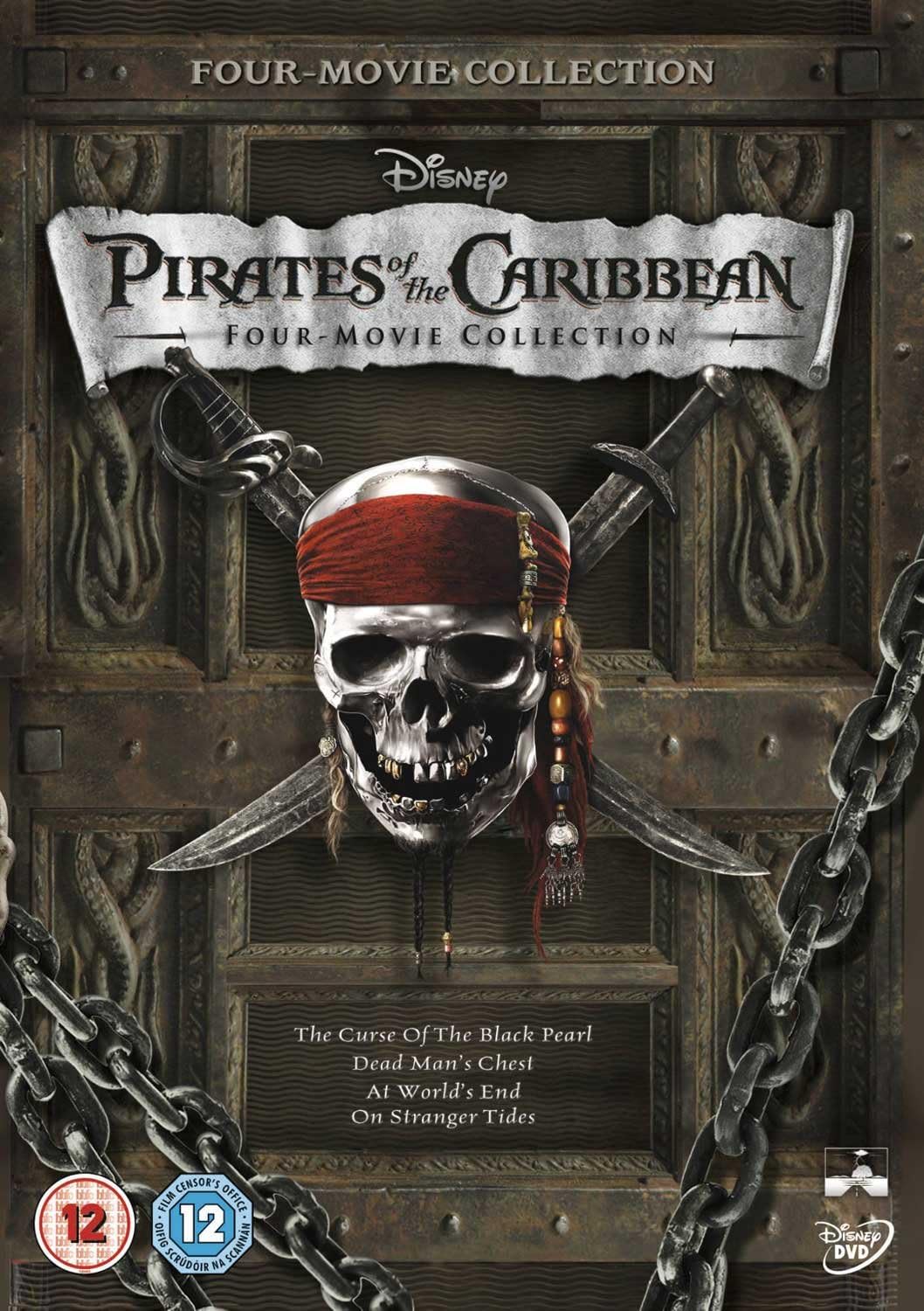 Pirates of the Caribbean 1-4 Box Set DVD Rated 12 (2011) RRP £14.99 CLEARANCE XL £7.99