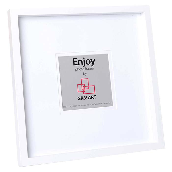 Gr8! Art Enjoy BLACK Photo Frame 12 x 12 Inch 30 x 30cm RRP 14.99 CLEARANCE XL 2.99 or 2 for 5