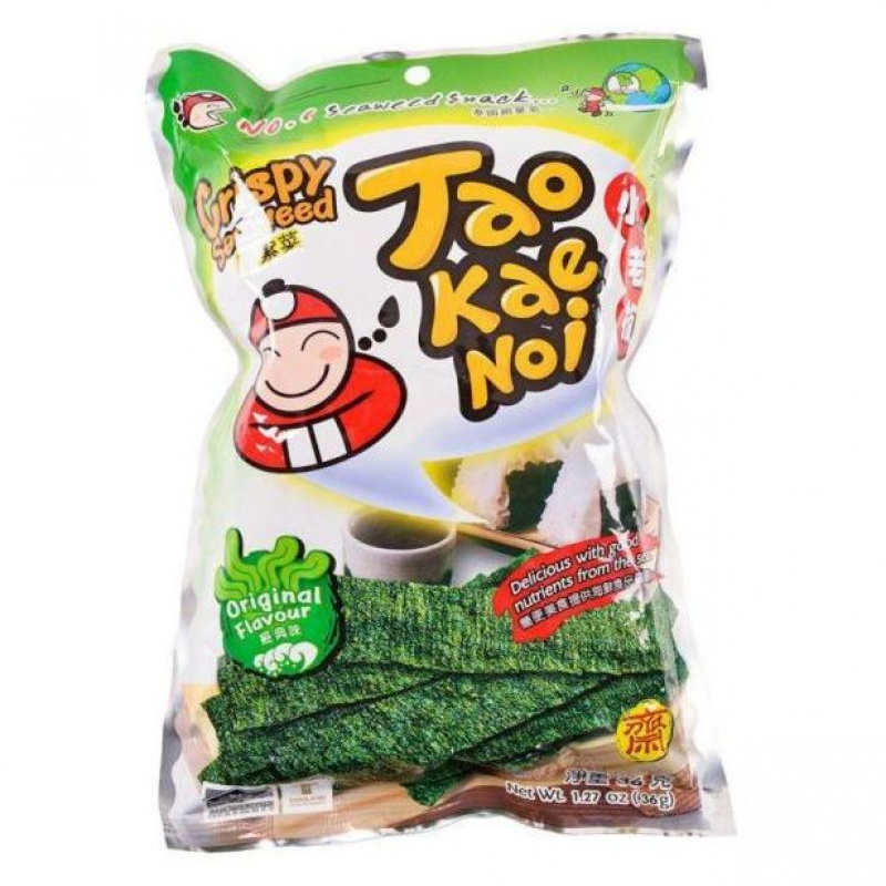 Tao Kae Noi Crispy Seaweed Original Flavour 32g RRP £2.99 CLEARANCE XL £1.50