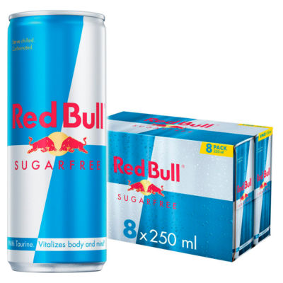 Red Bull Energy Drink Sugar Free 8x 250ml RRP 8.50 CLEARANCE XL 5.99