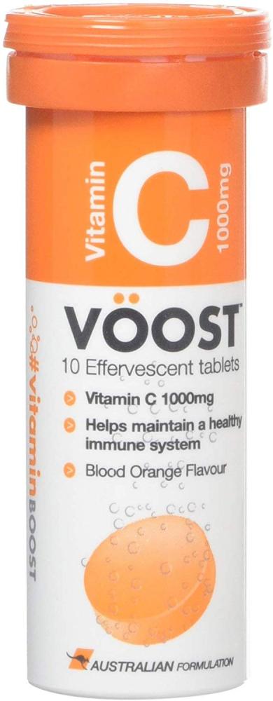 CASE PRICE 6 x Voost Vitamin C Effervescent Tablets Blood Orange Flavour 10 Pack RRP 16.50 CLEARANCE XL 2.99