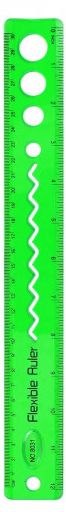 Deidentified Plastic Flexible Green Ruler 30cm RRP £1.99 CLEARANCE XL 99p