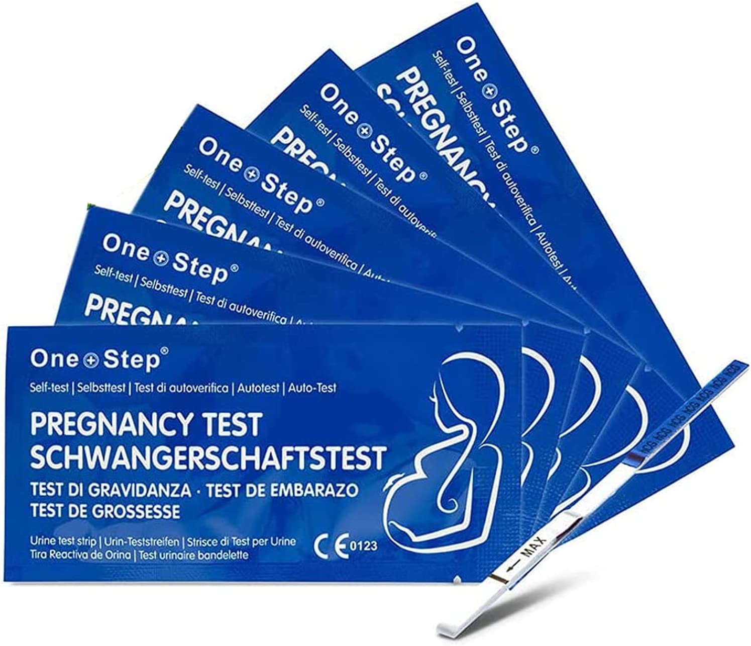 One Step: 20 x Highly Sensitive 10mIU Pregnancy Test Strips RRP £2.99 CLEARANCE XL £1.99