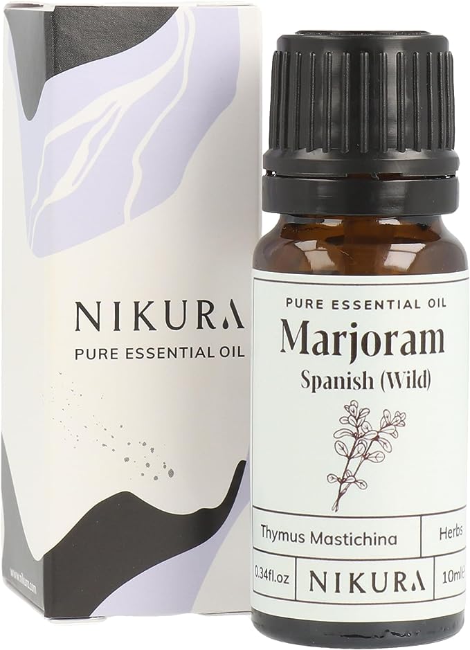 Nikura Marjoram Spanish (Wild) Essential Oil 10ml RRP £5.95 CLEARANCE XL £4.99