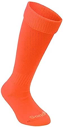 Sondico Kids Football Socks Fluorescent Orange Junior 1-6 RRP 6.99 CLEARANCE XL 4.99