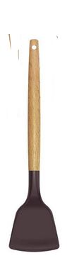 Deidentified Brown Silicone Spatula with Wooden Handle RRP £4.99 CLEARANCE XL £3.99