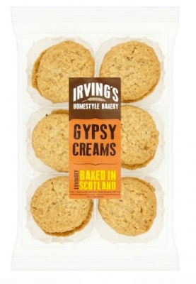 Irving's Homestyle Bakery Gypsy Creams 230g (Feb 24 - Dec 24) RRP 1.89 CLEARANCE XL 89p or 2 for 1.50